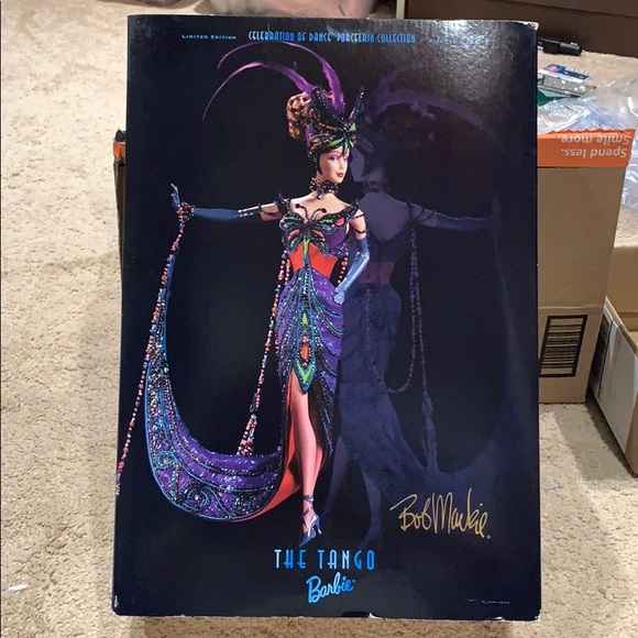 1999 Porcelain Bob Mackie The Tango Barbie - Picture 2 of 7